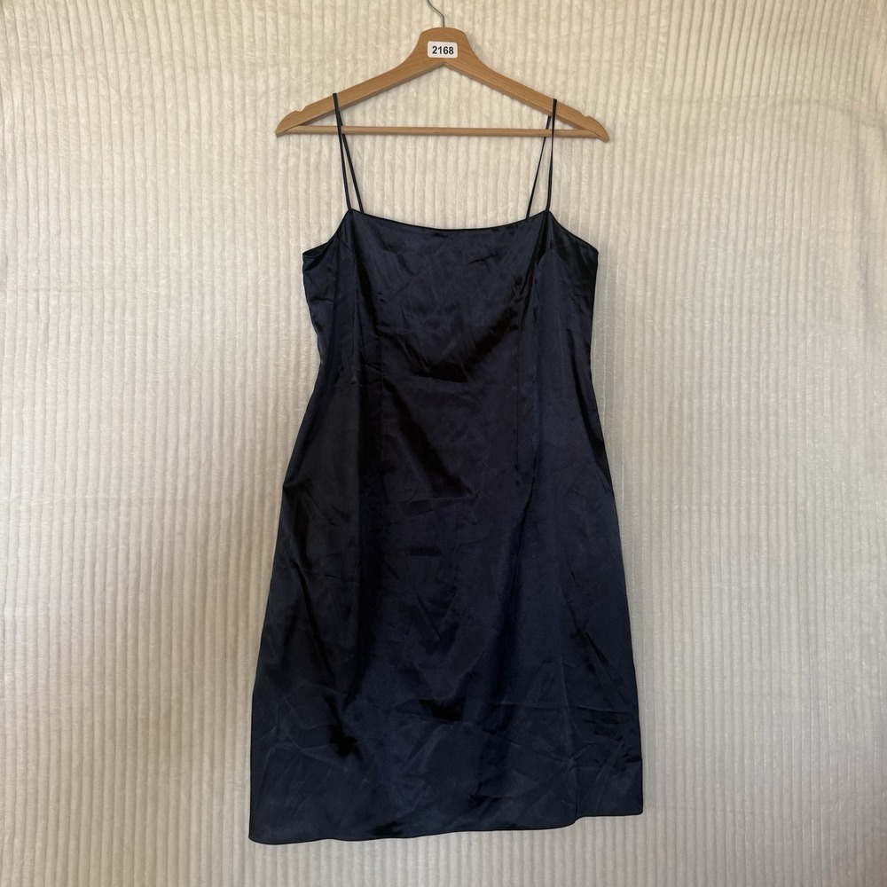 Rickie Freeman TERI JON Mini Slip Dress Navy Size 6 - Picture 10 of 12